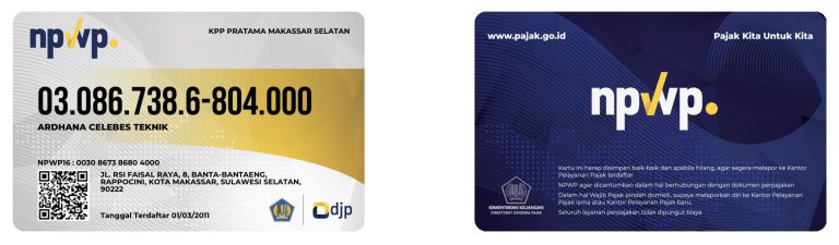 NPWP PT. Ardhana Celebes Teknik